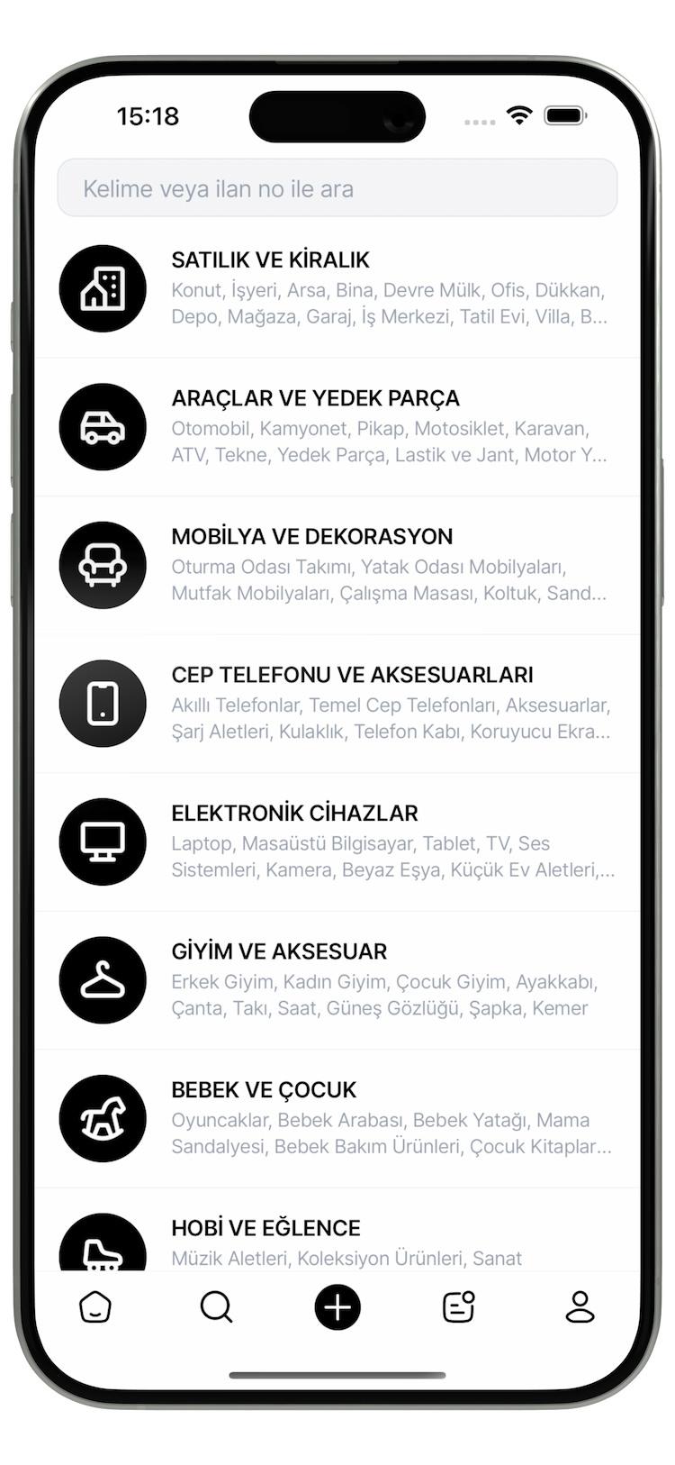 En seçkin kategoriler